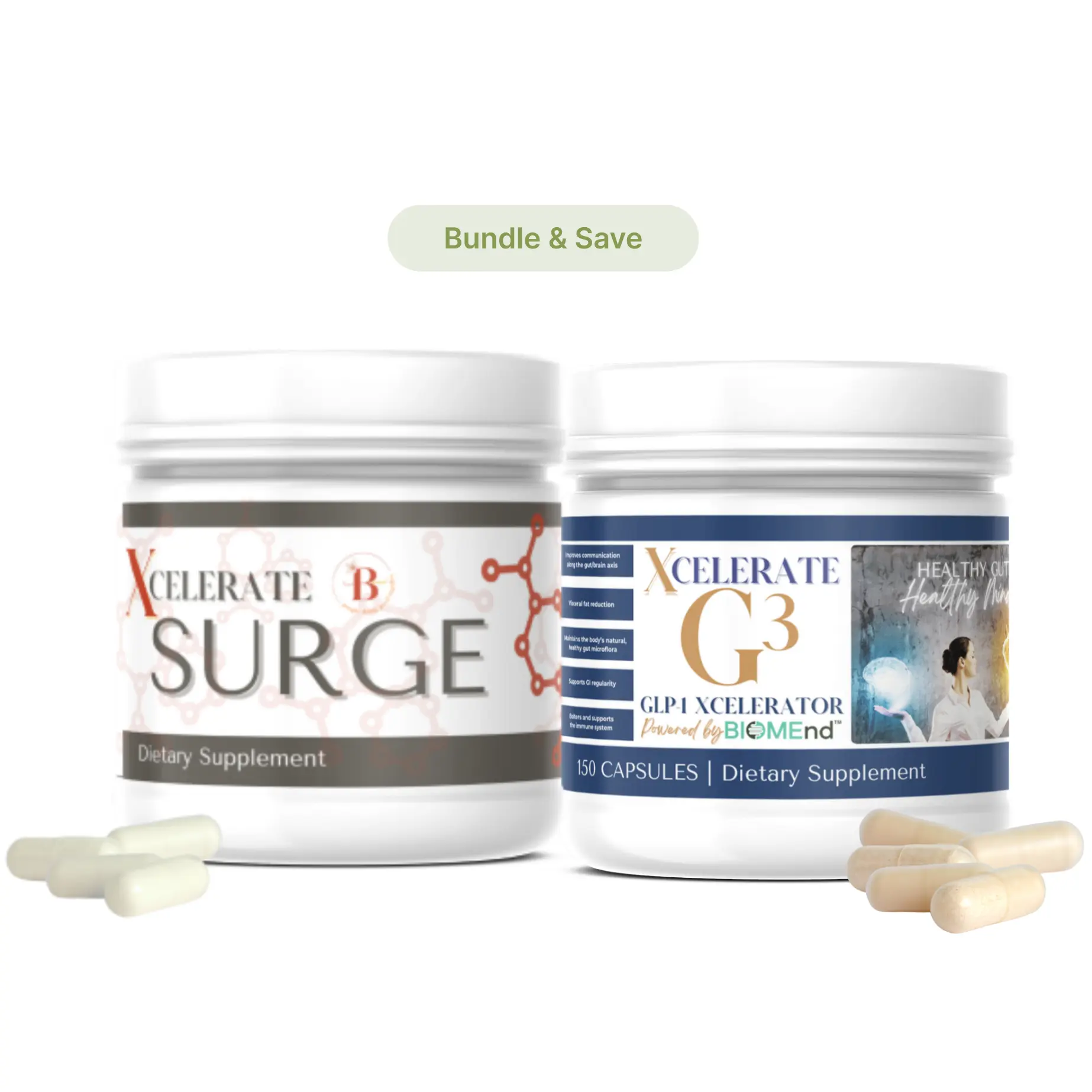 Gut Health Duo with Surge and G3 Capsules